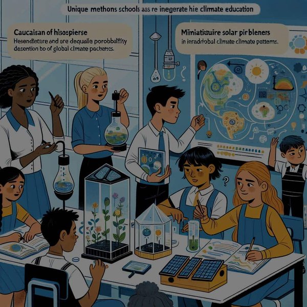 Quelles méthodes innovantes les écoles peuvent-elles utiliser pour intégrer l'éducation climatique dans leur programme scolaire ?